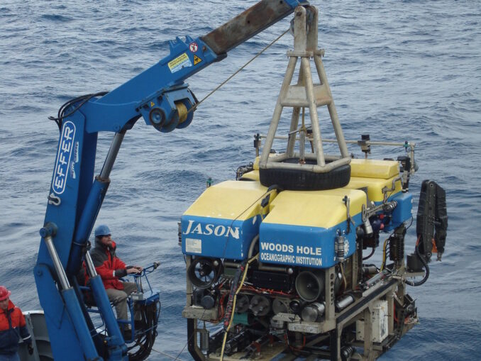 Der Unterwasser-Roboter JASON im Einsatz. Foto: Eleni Anagnostou